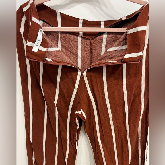 LUSH Brown & White Striped Dress Pants - Picture 4 of 4